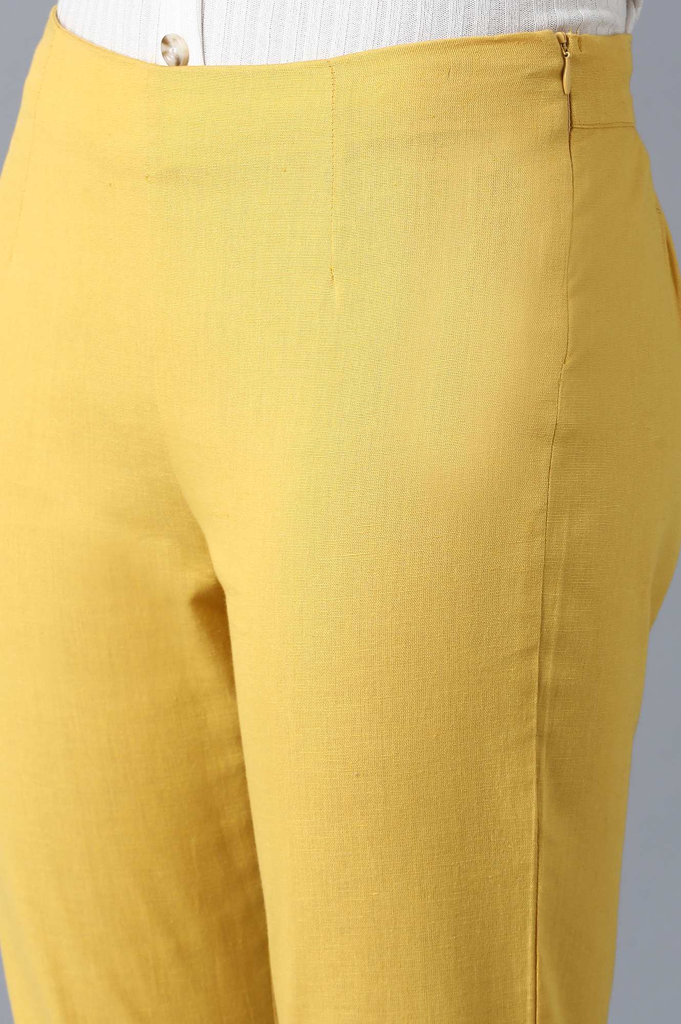 Yellow Slim Pants