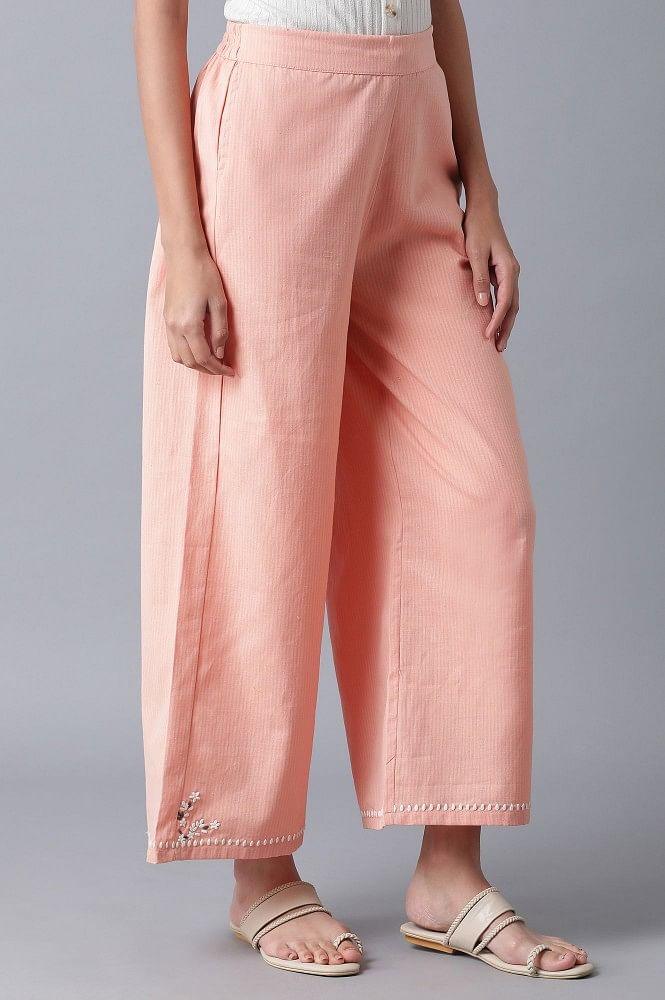Light Pink Parallel Pants - wforwoman