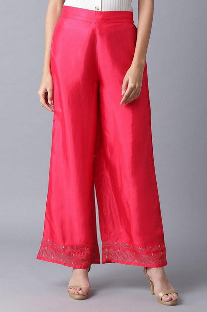 Fuchsia Pink Parallel Pants - wforwoman