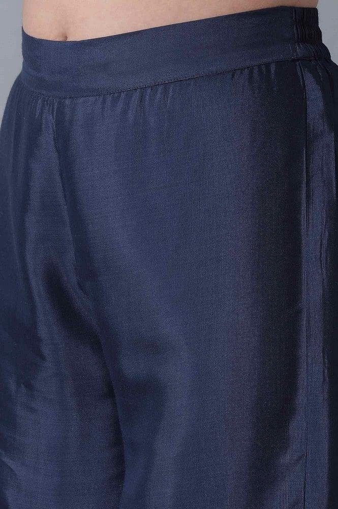 Navy Blue Parallel Pants - wforwoman