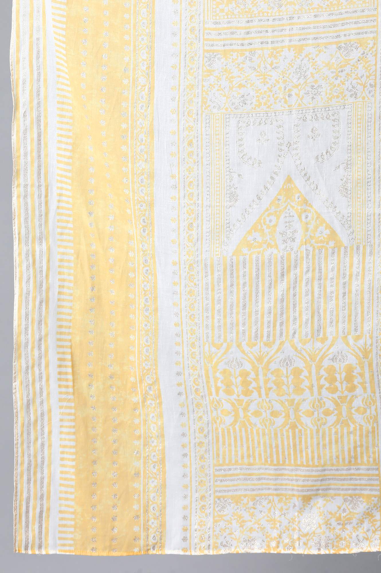 Yellow Glitter Print Dupatta