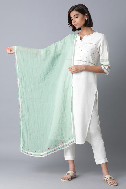 Light Green Kota Drape