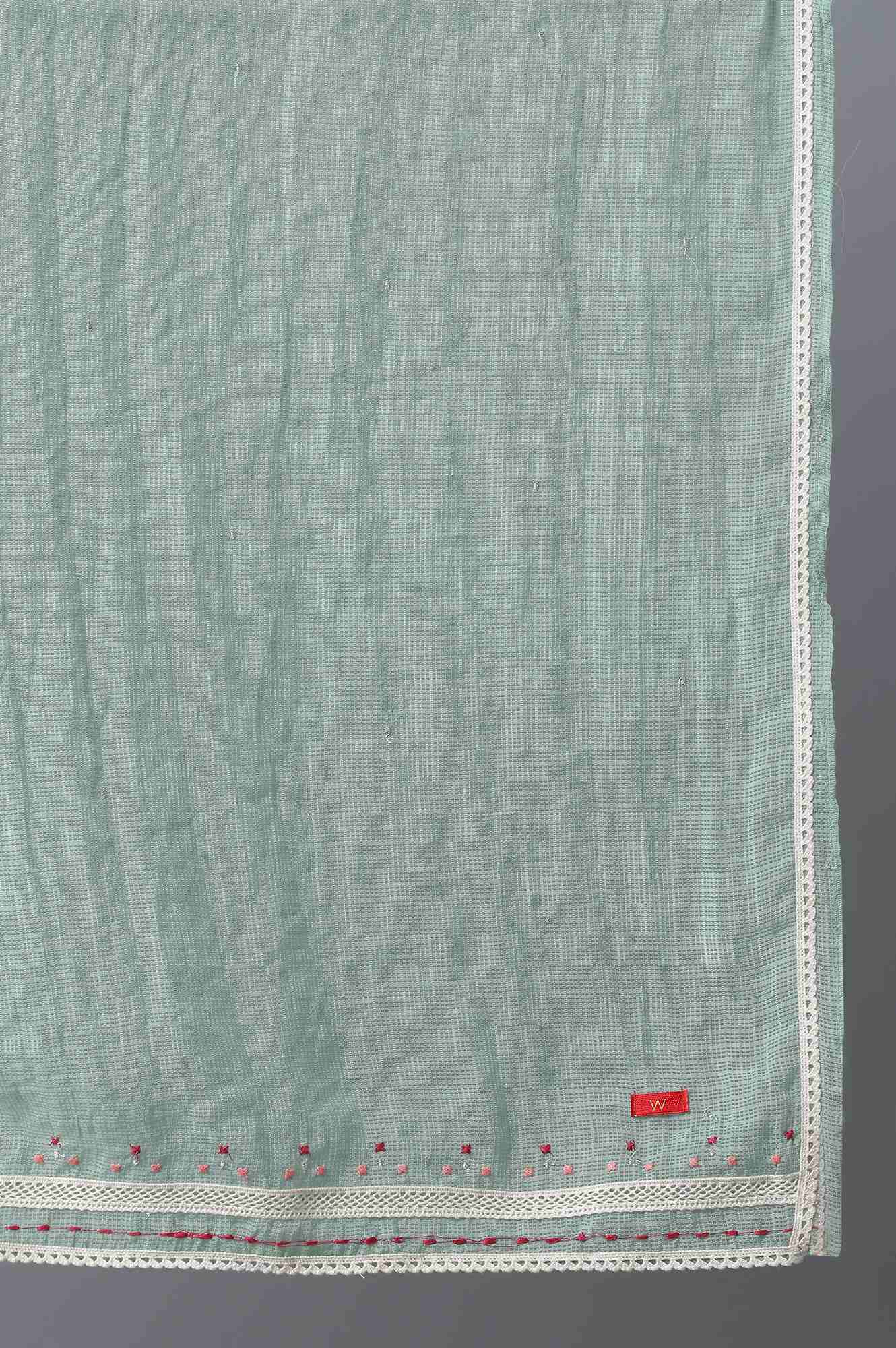 Light Green Kota Drape