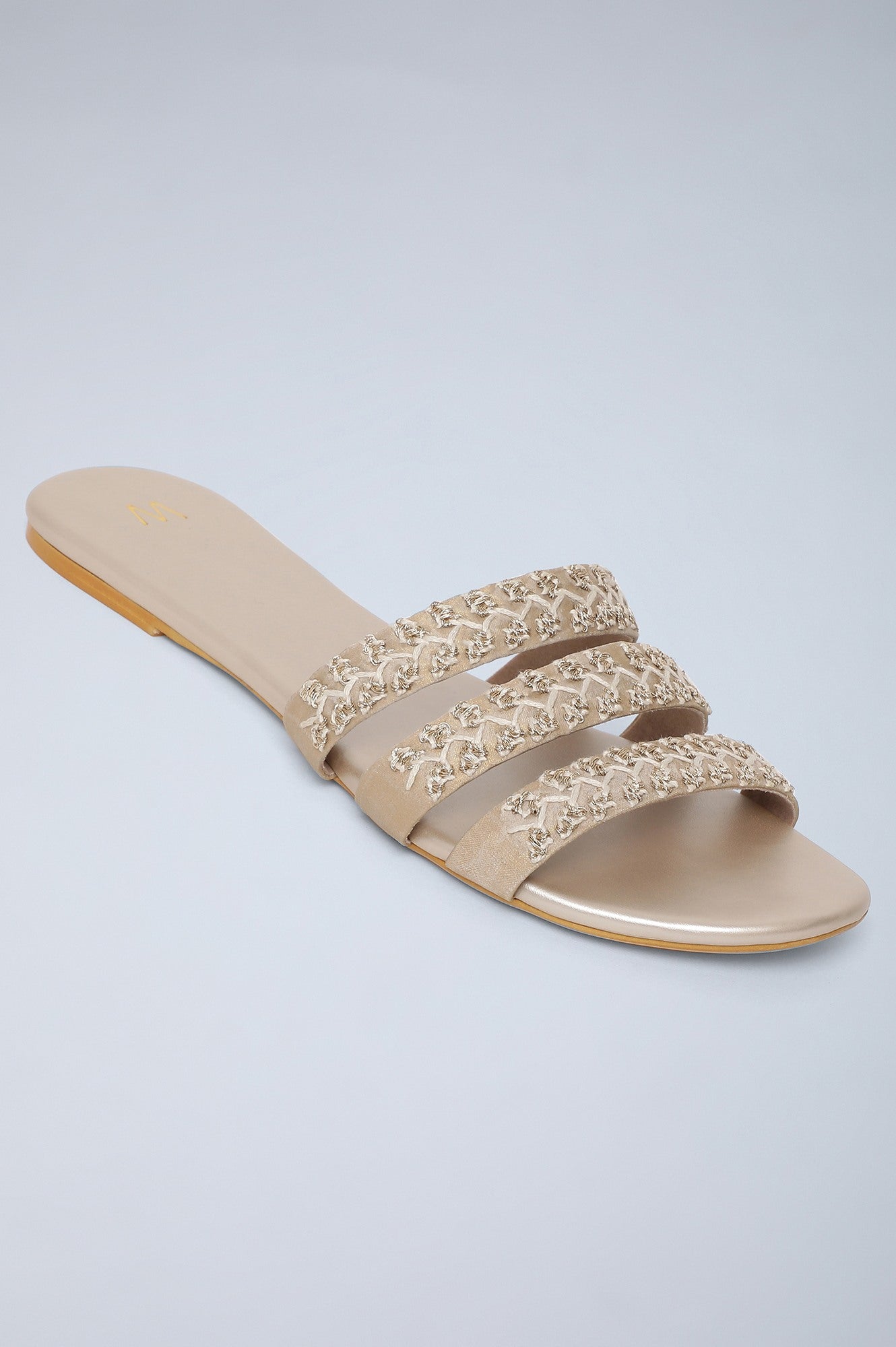 Light Metallic Gold Flats