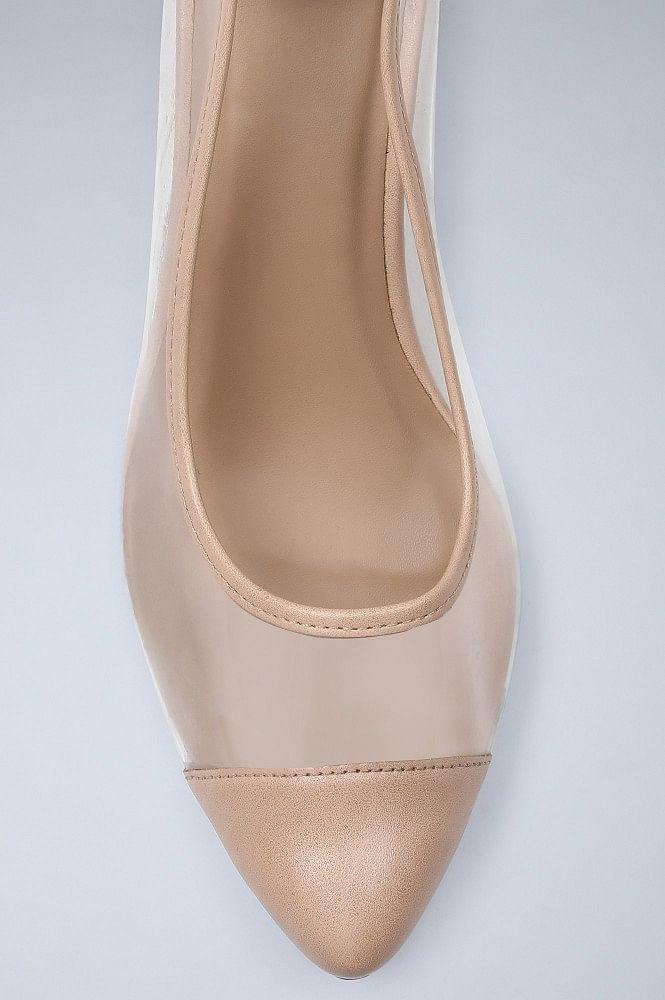 Nude Pointed Toe Kitten Heels - wforwoman