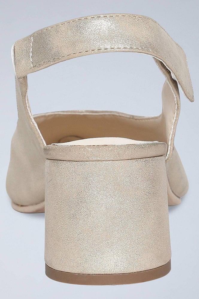 W Nude Pointed Toe Cylindrical Flared Heel-WVinnie - wforwoman