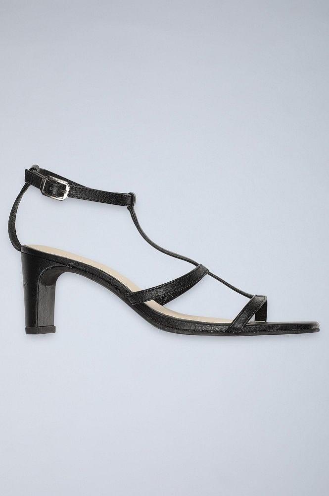 W Black Square Toe Sleek Block Heel-Wwilly - wforwoman