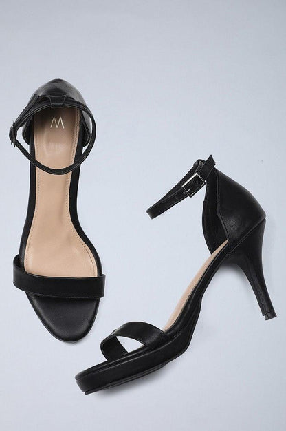 Black Solid Stiletto - wforwoman