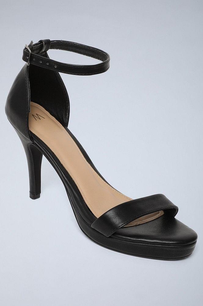 Black Solid Stiletto - wforwoman