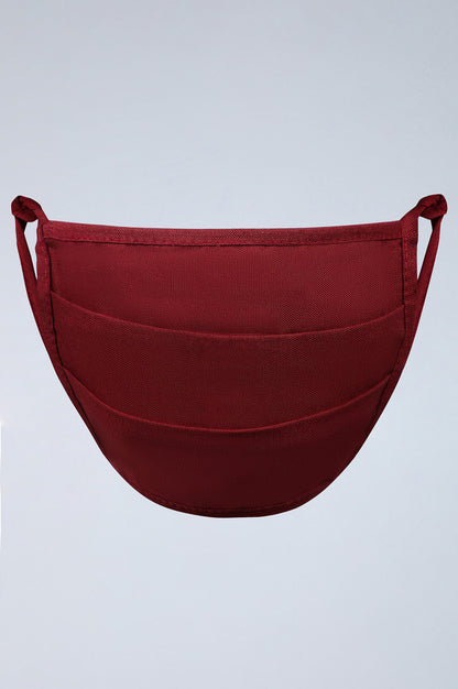 Maroon Reusable Cotton Face Mask