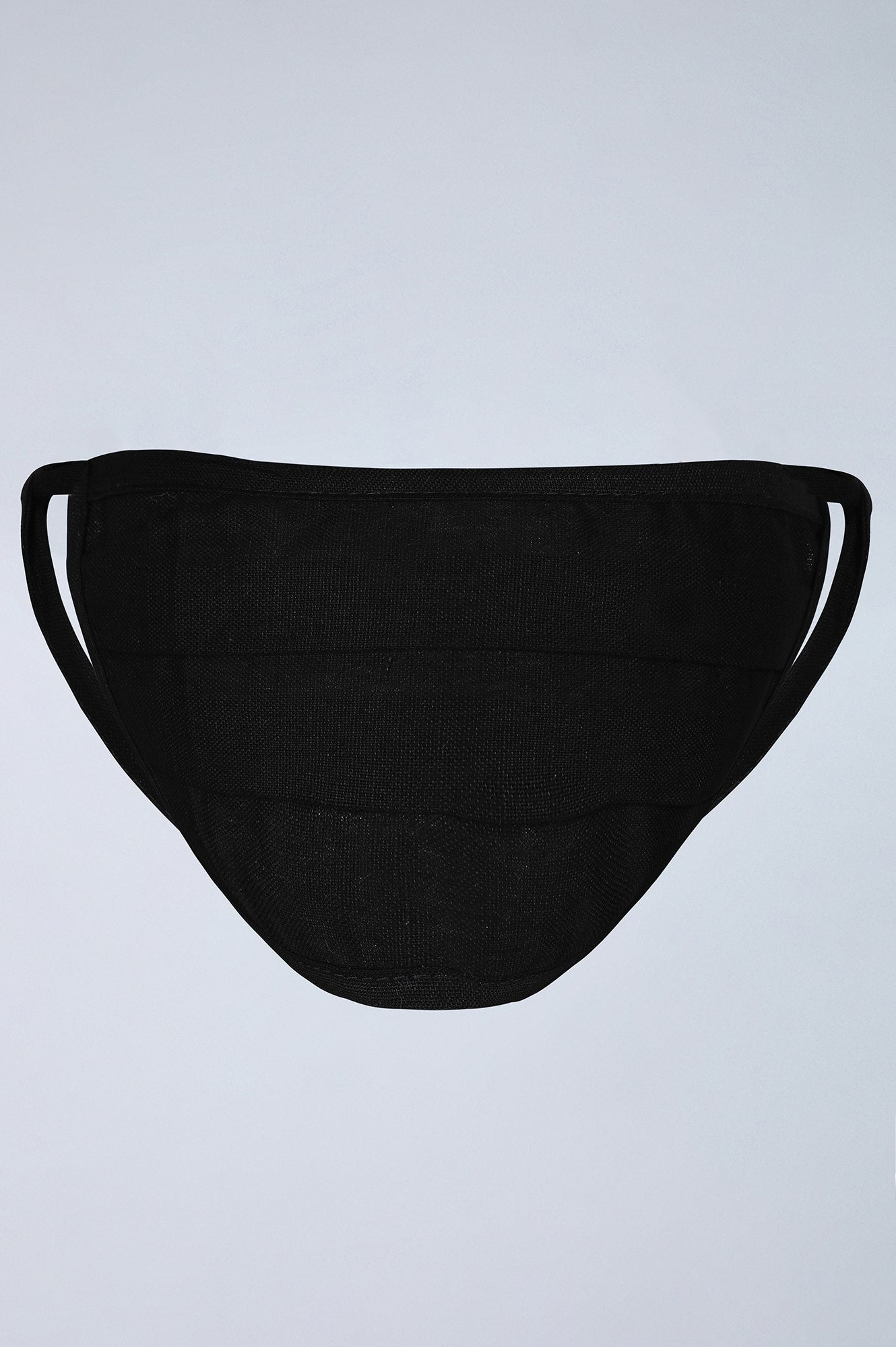 Black Reusable Cotton Face Mask - Pack of 3