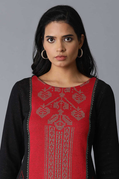 Raspberry Rose Straight Winter kurta