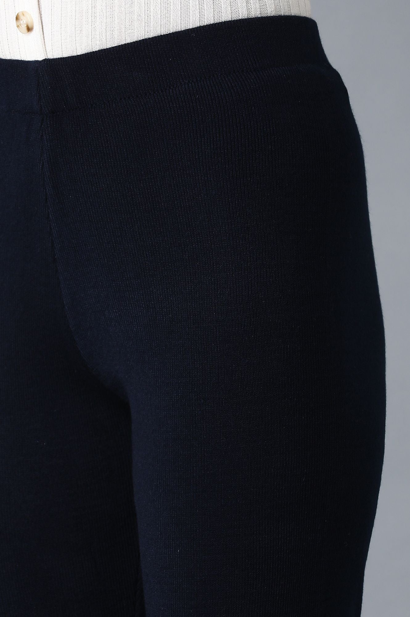 Navy Blue Basic Leggings