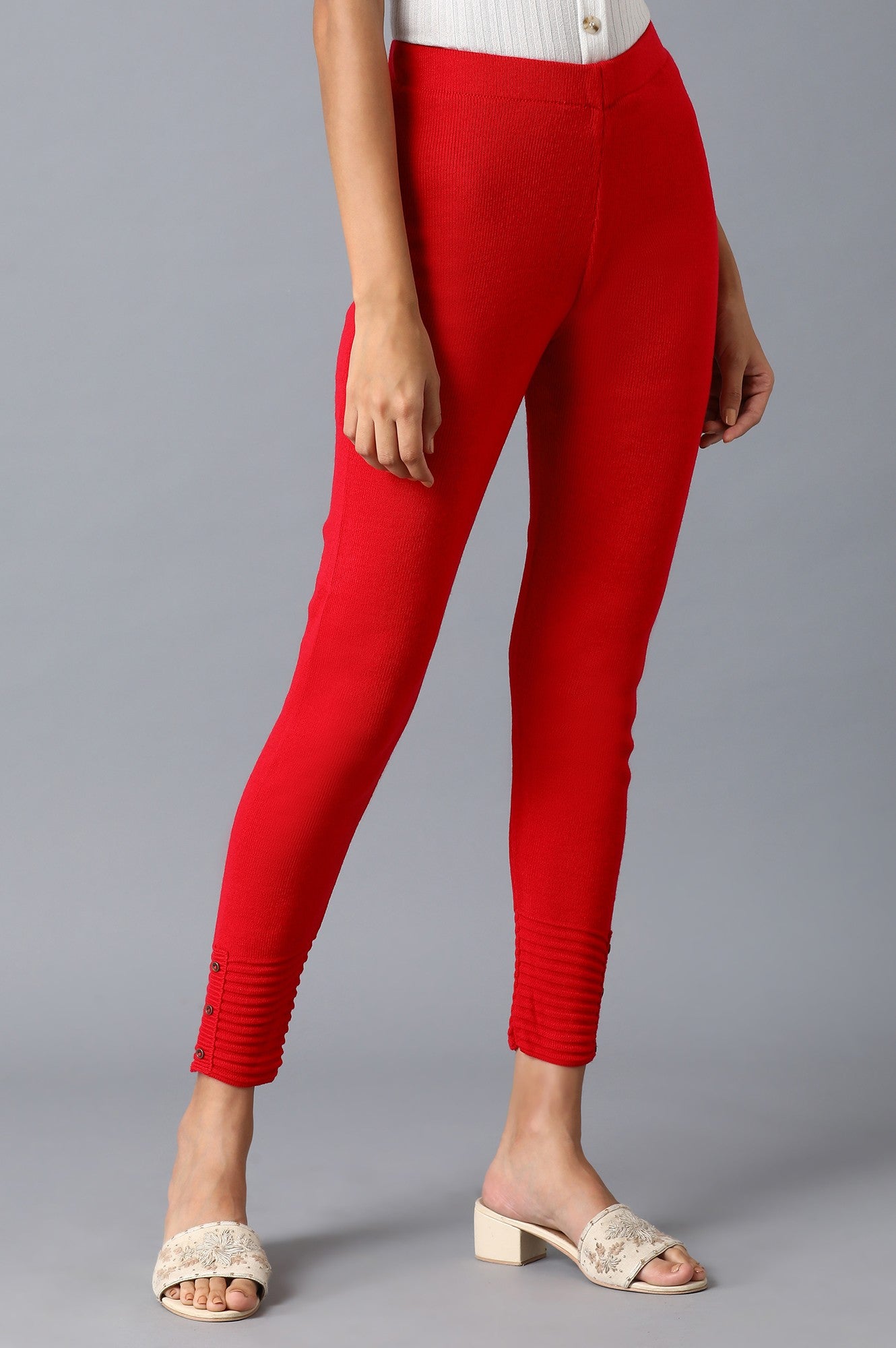 Fuschia Pink Basic Leggings - wforwoman