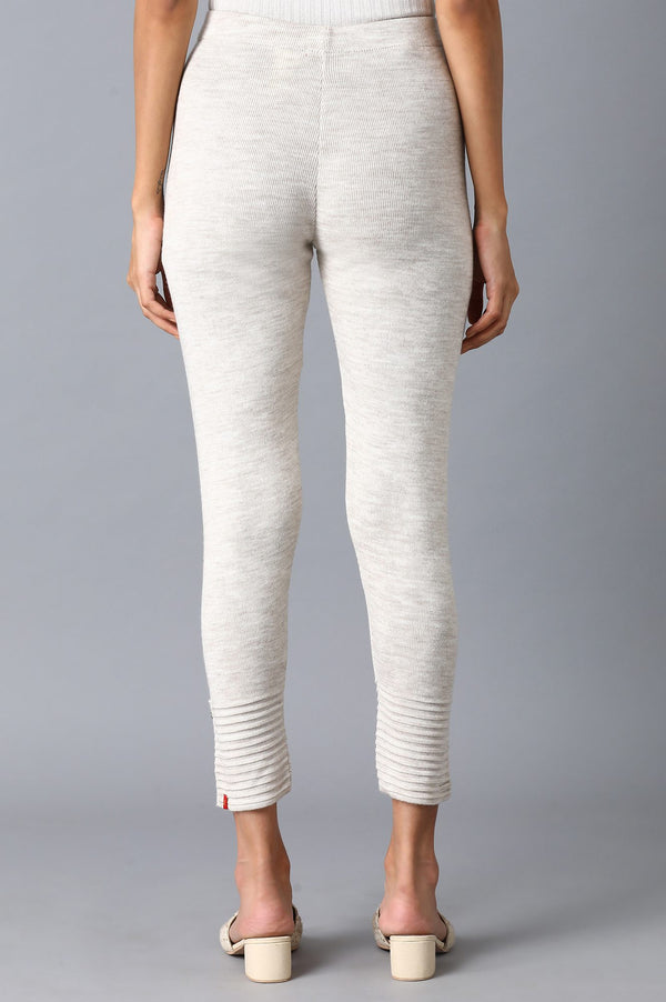 Beige Basic Leggings