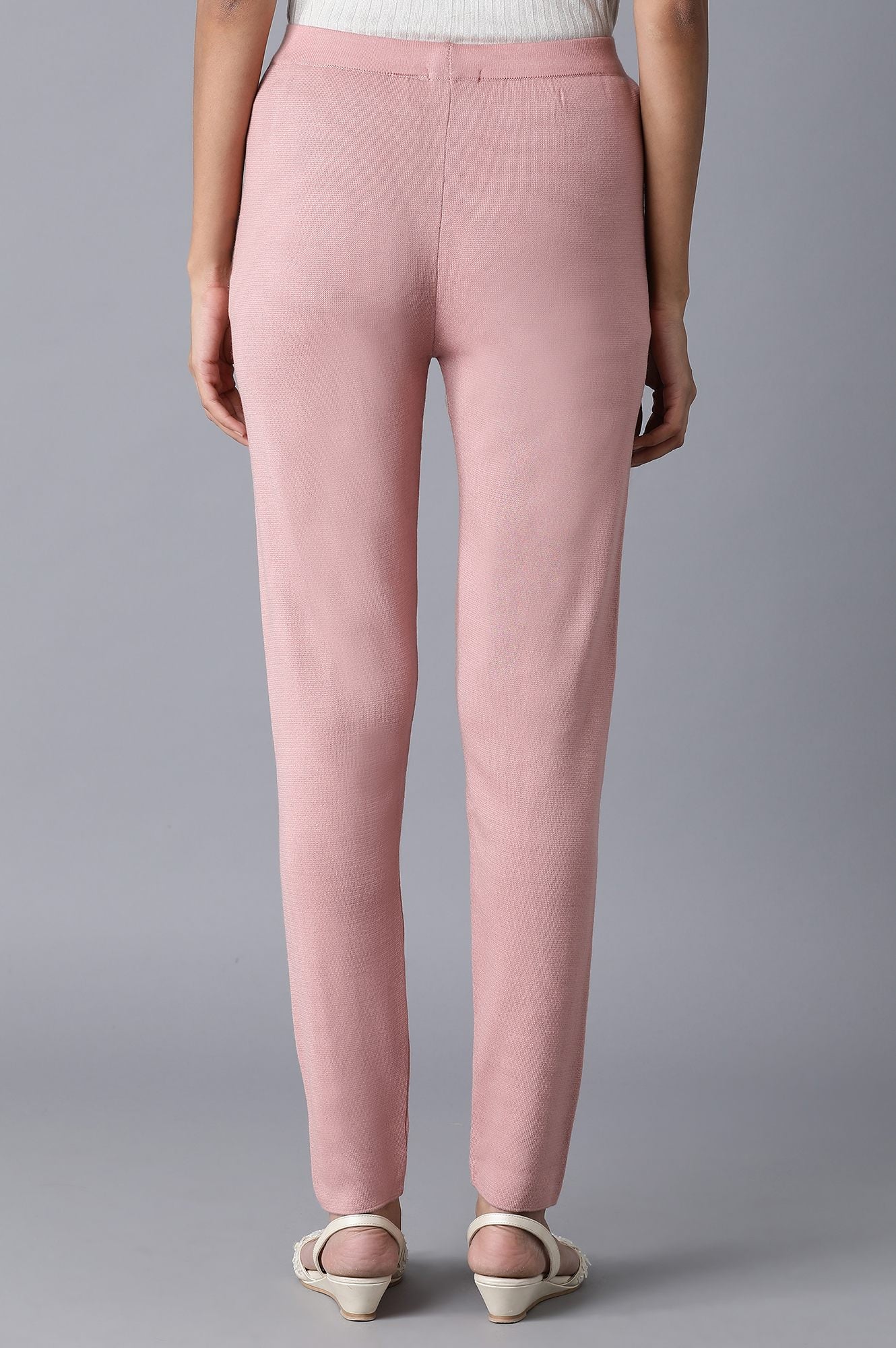 Pink Pintuck Basic Leggings