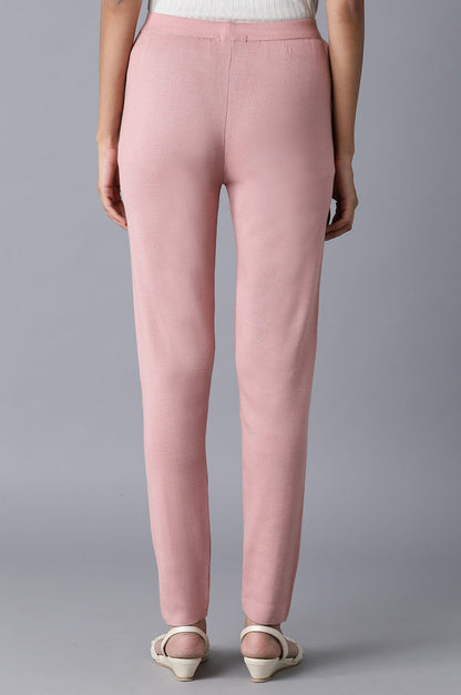 Pink Pintuck Basic Leggings