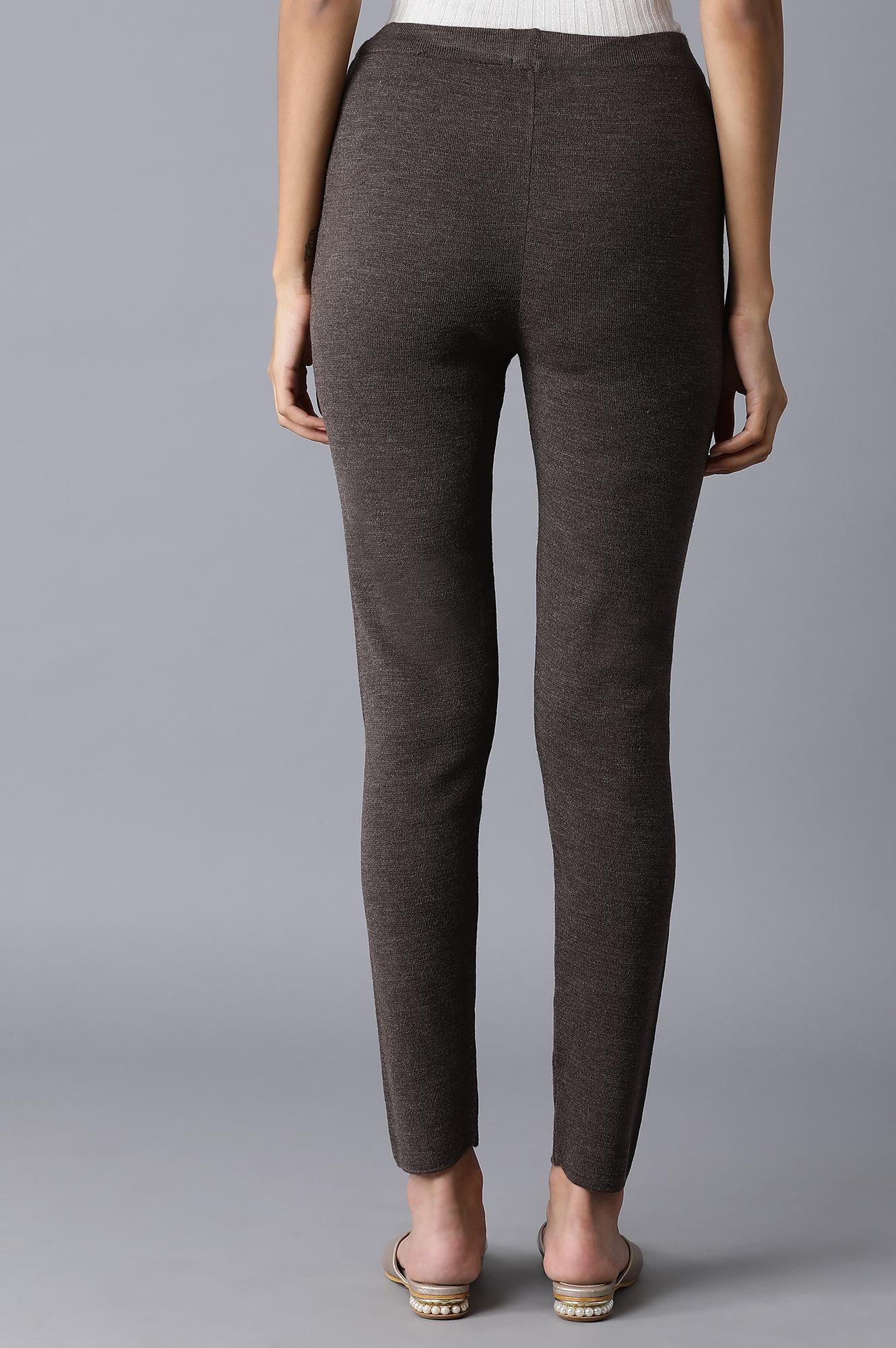 Charcoal Pintuck Basic Leggings