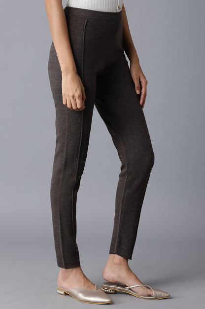 Charcoal Pintuck Basic Leggings