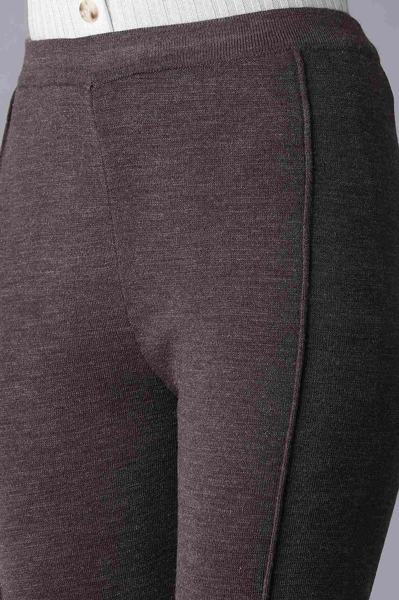 Charcoal Pintuck Basic Leggings