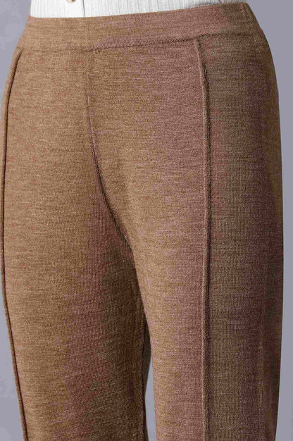 Beige Pintuck Leggings