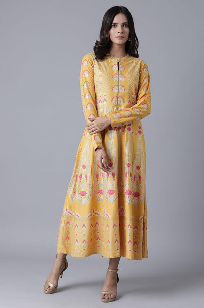 Ochre Yellow Gown - wforwoman