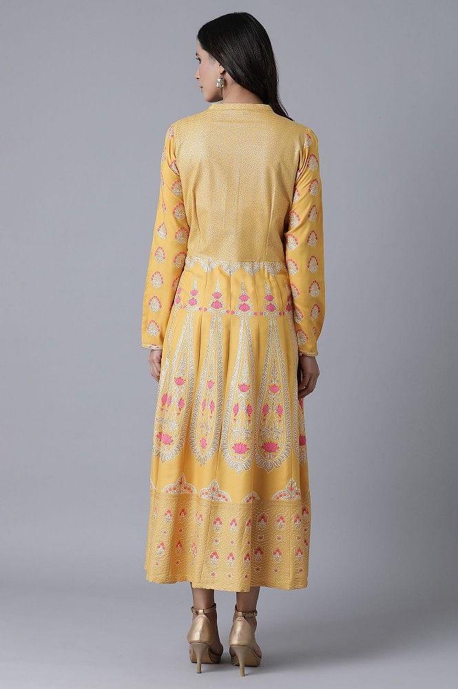 Ochre Yellow Gown - wforwoman