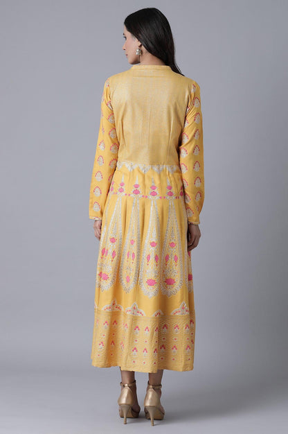 Ochre Yellow Gown - wforwoman