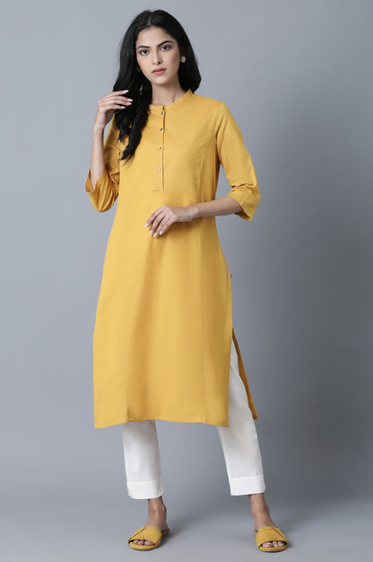 Yellow Princess Panel kurta