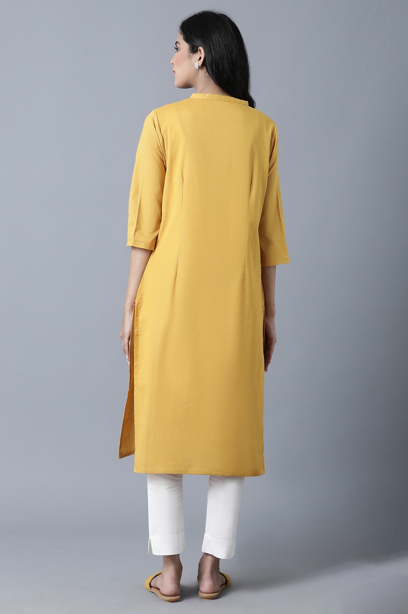 Yellow Princess Panel kurta