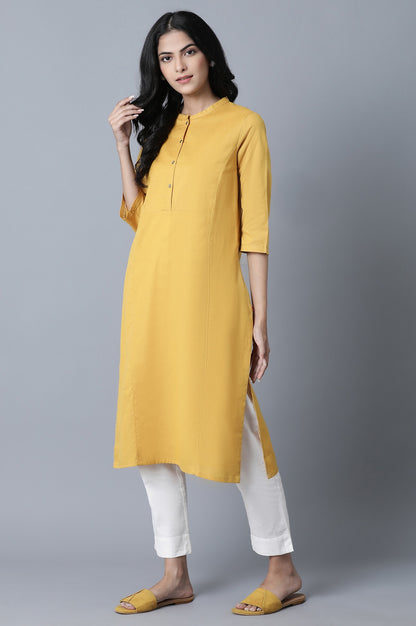 Yellow Princess Panel kurta