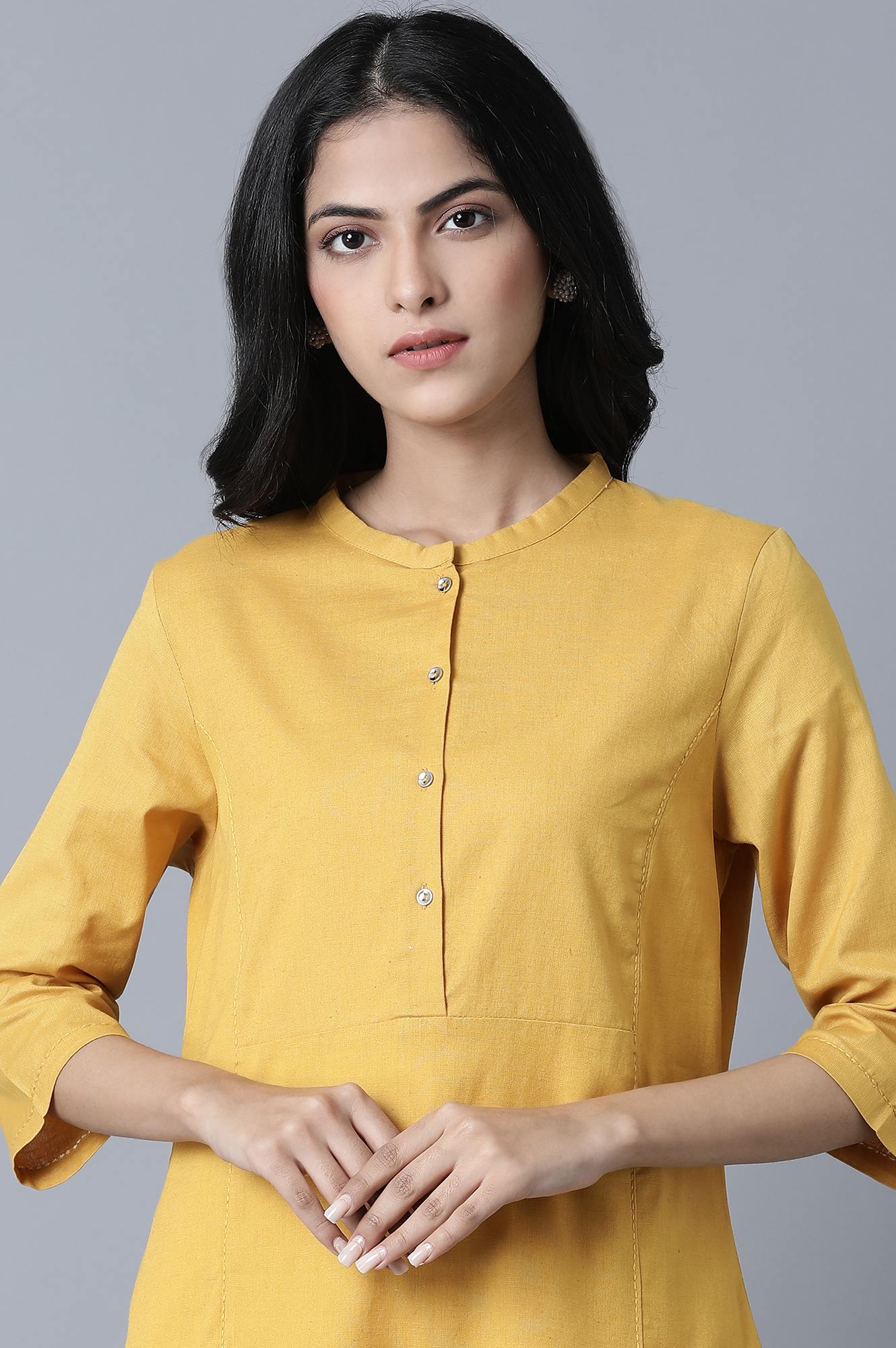 Yellow Princess Panel kurta