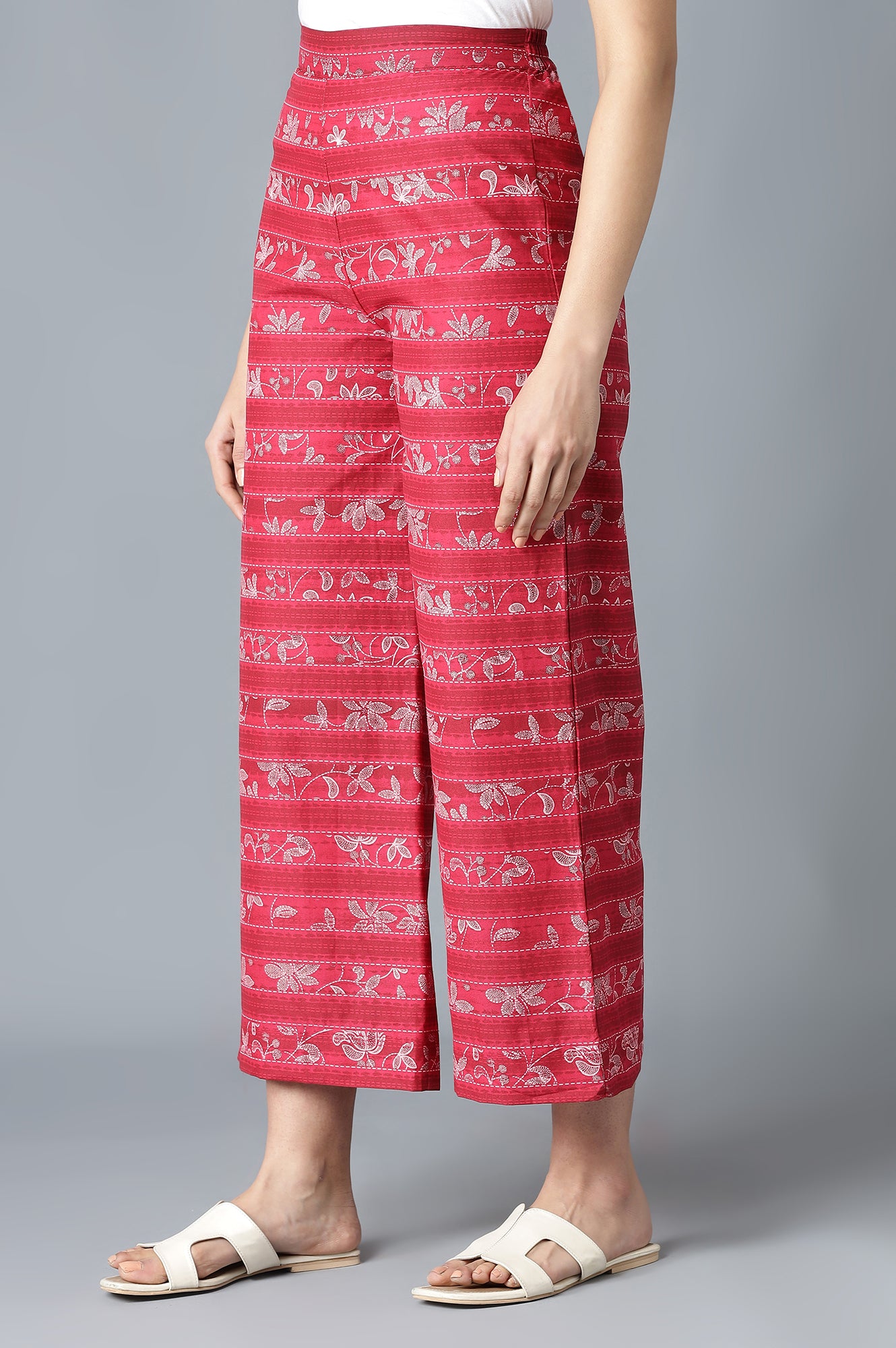 Wine Printed Palazzos