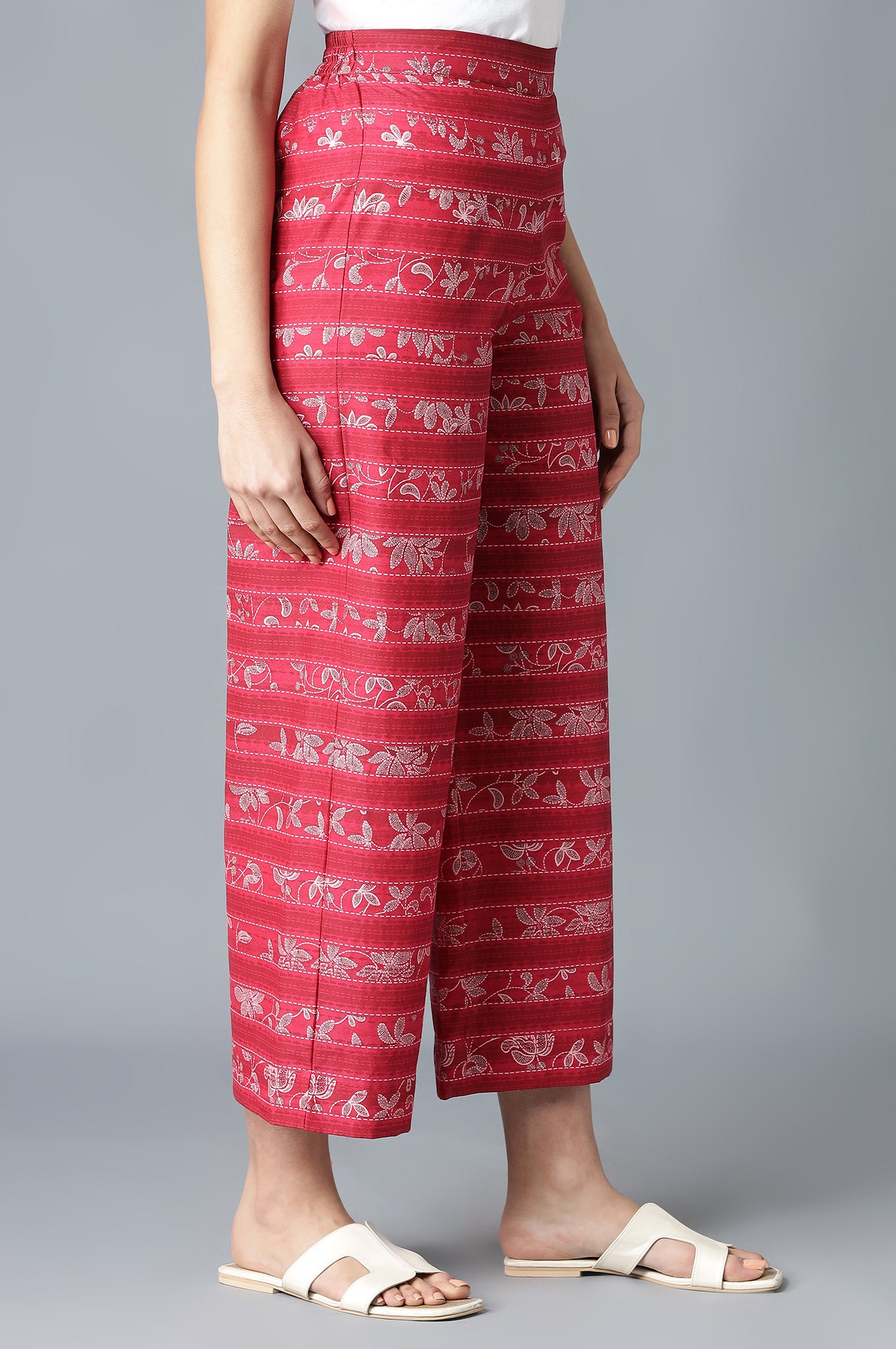 Wine Printed Palazzos