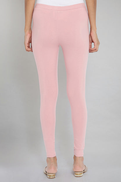 Light Pink Solid Tights