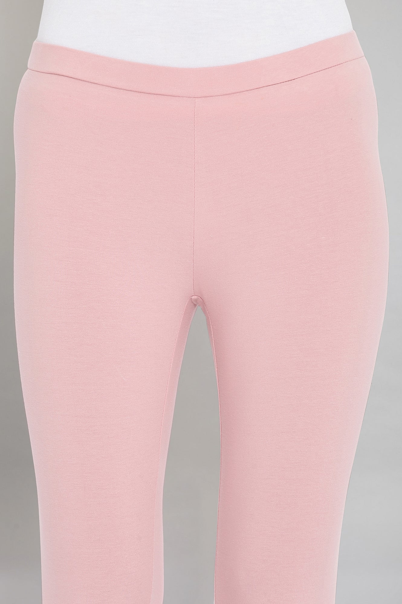 Light Pink Solid Tights