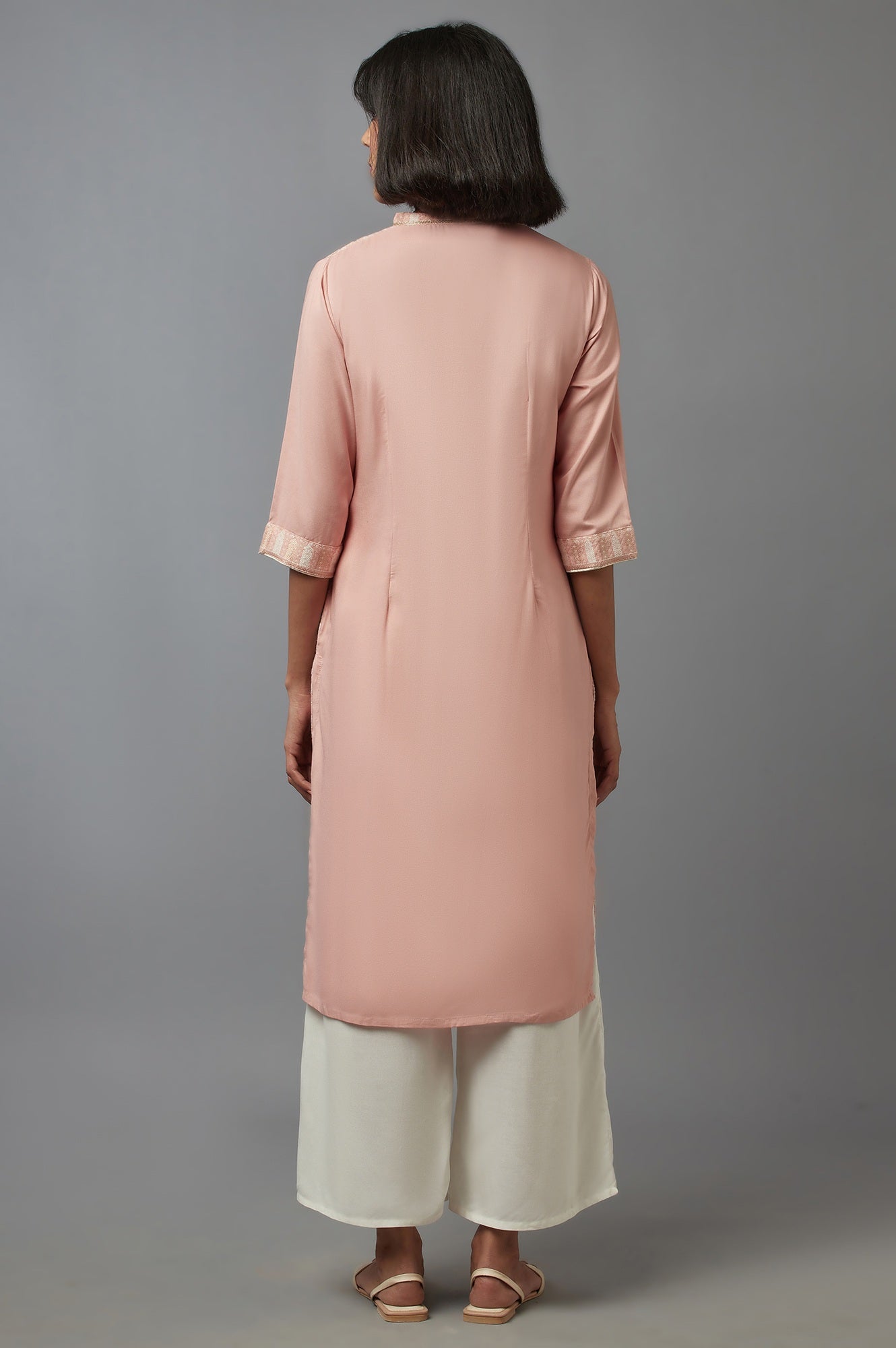 Light Pink Dobby kurta