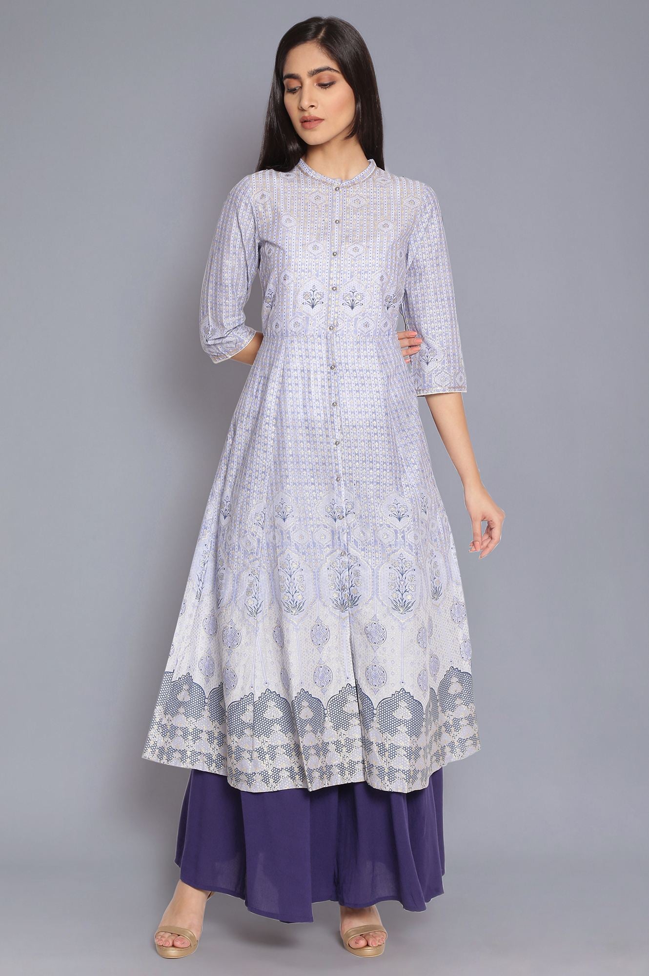 Light Blue Kalidar Dress