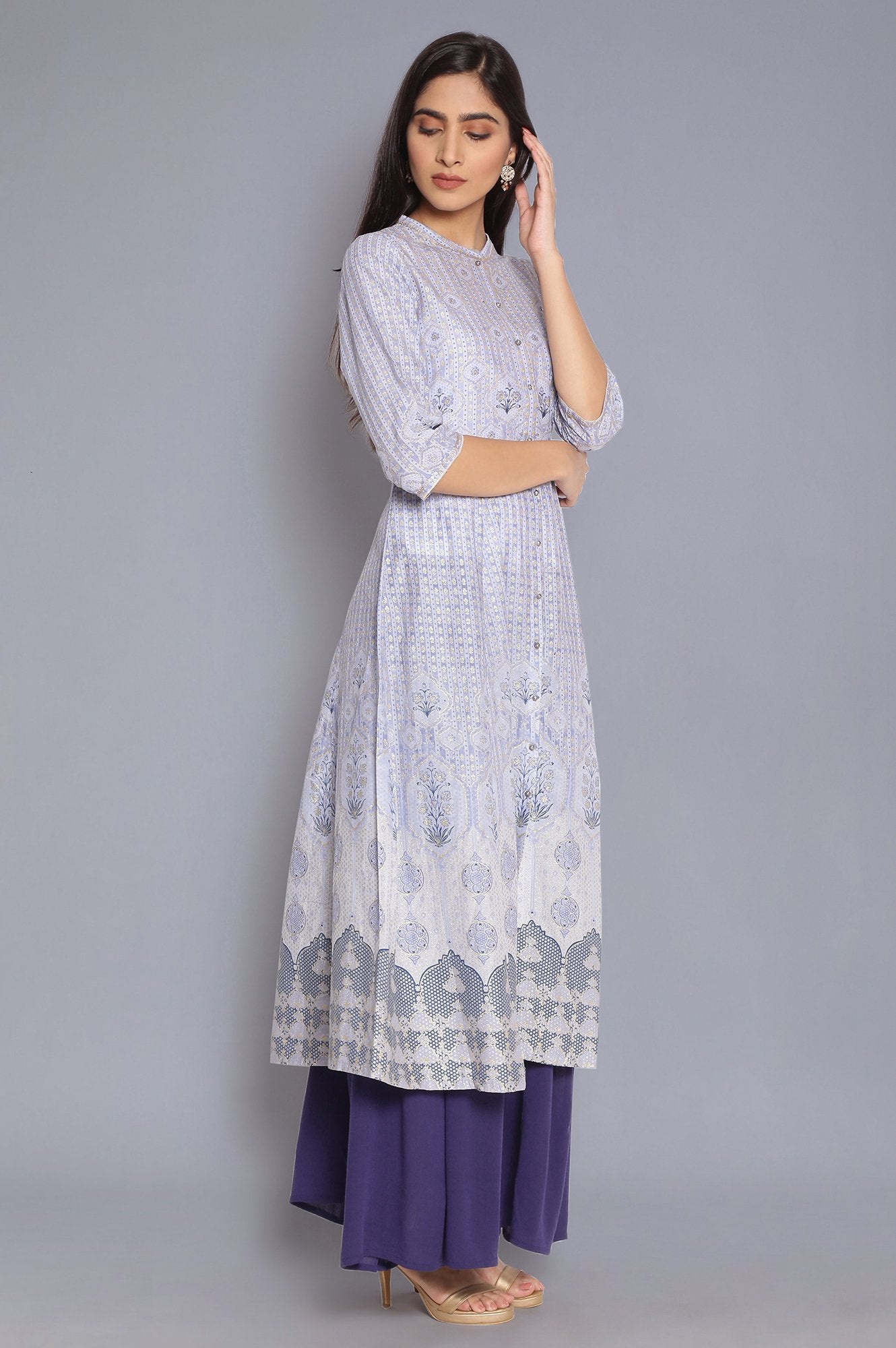 Light Blue Kalidar Dress