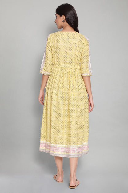 Yellow Panelled Dress