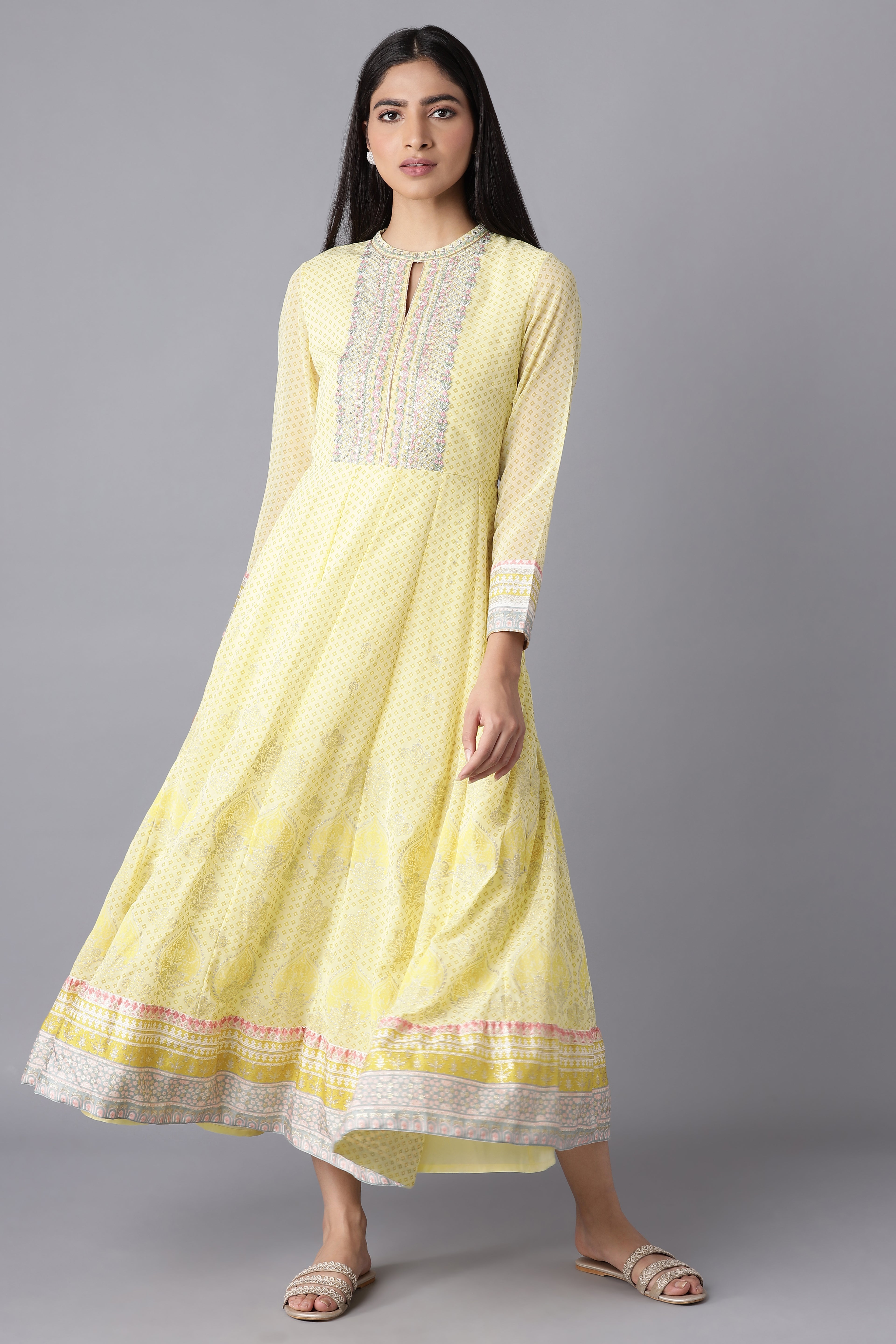 Minion Yellow Kalidar Dress