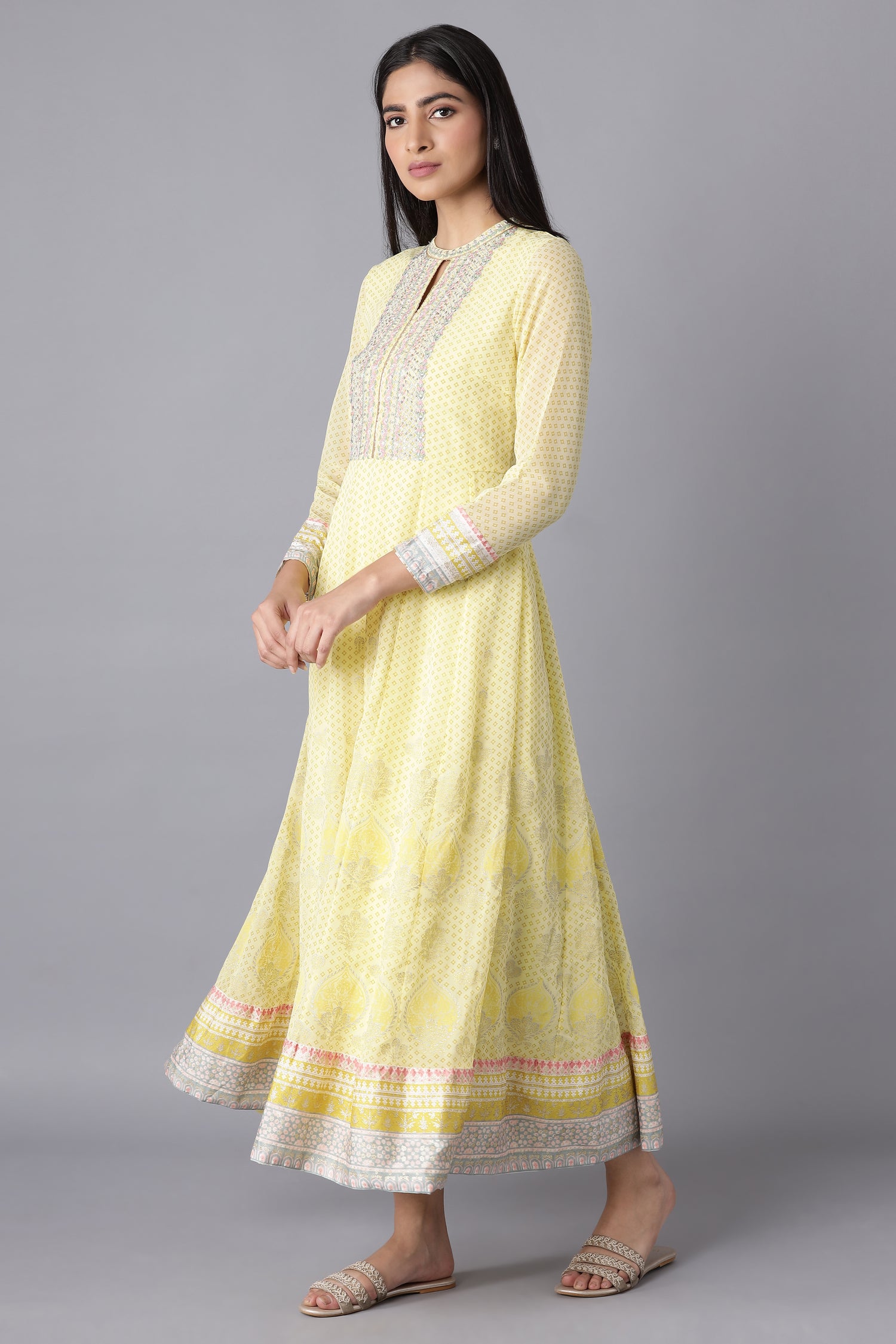 Minion Yellow Kalidar Dress