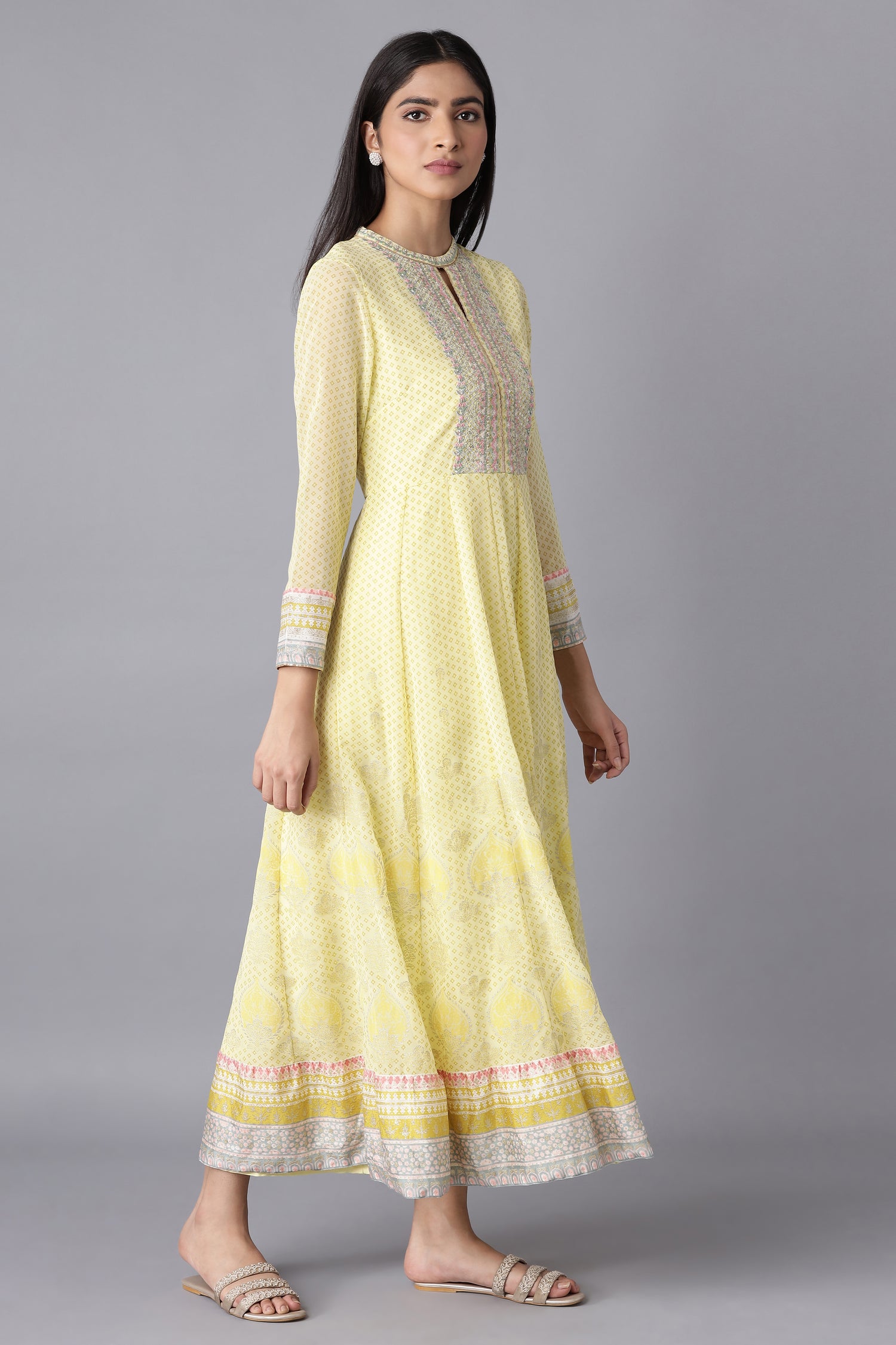 Minion Yellow Kalidar Dress