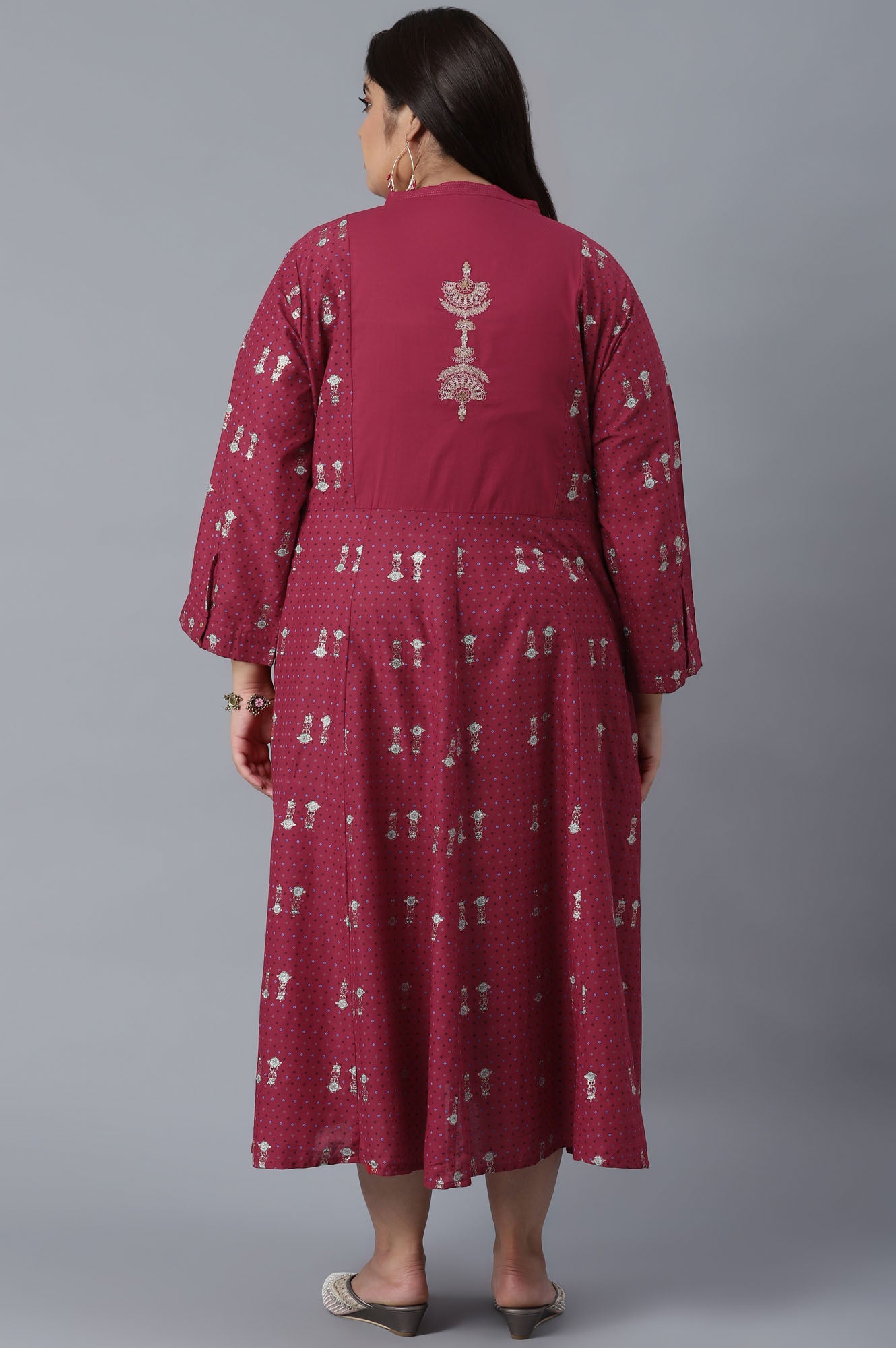 Persian Red All-Over Print kurta