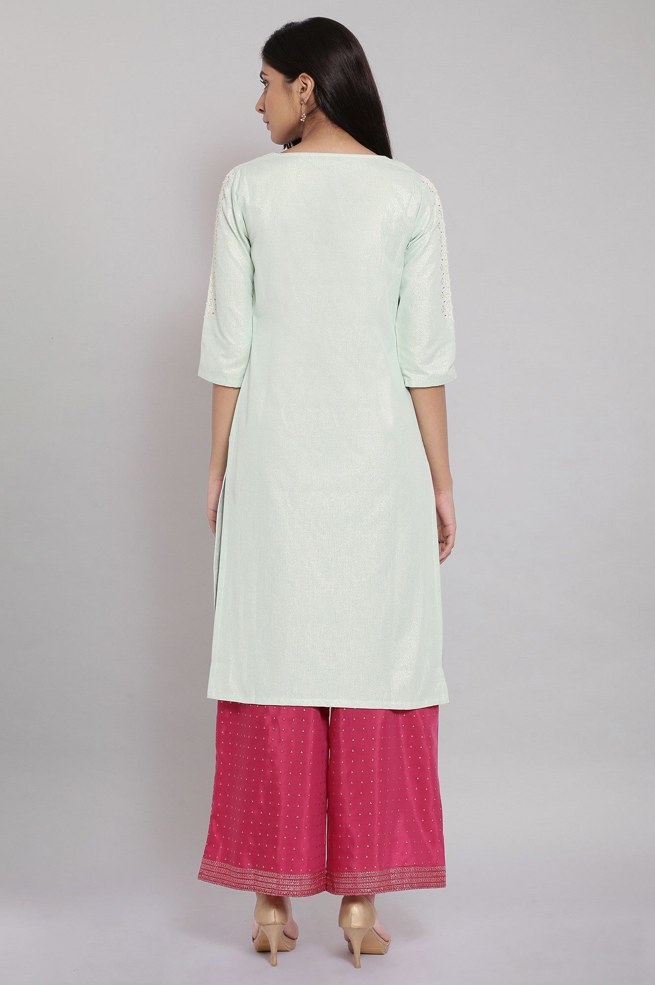 Light Green Shimmery kurta