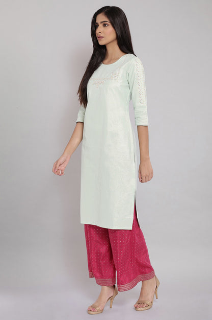 Light Green Shimmery kurta