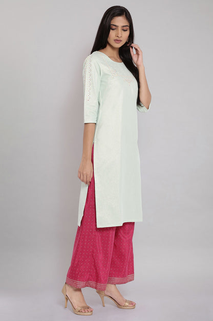 Light Green Shimmery kurta