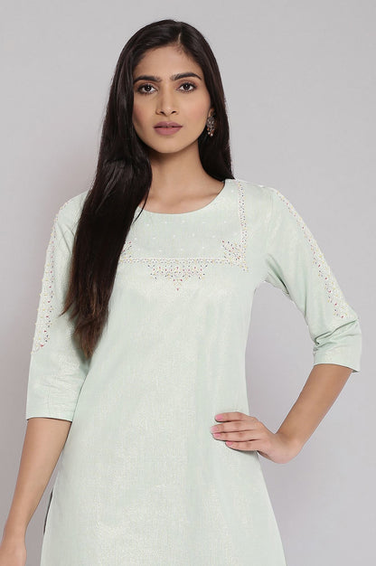 Light Green Shimmery kurta