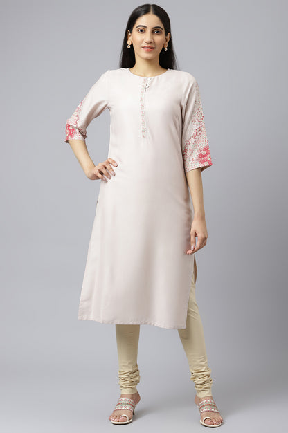 Pink Printed kurta