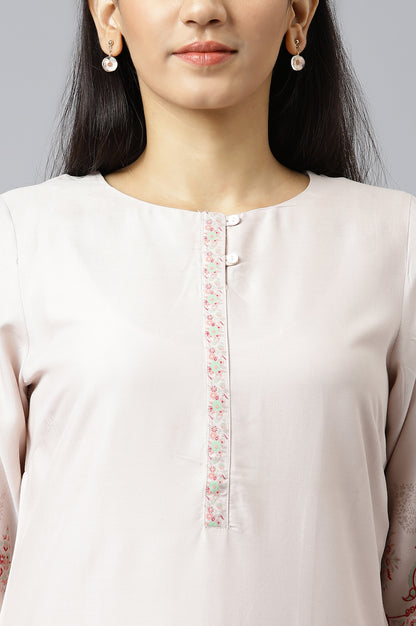 Pink Printed kurta